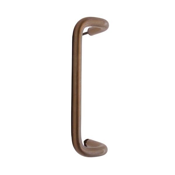 Door Pulls - Modern 10.75 in. Offset Rounded Edge Brass Door Handle