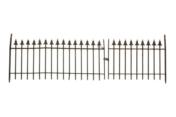 Gates - Pair of Reclaimed 74 in. Double Wrought Iron Gates