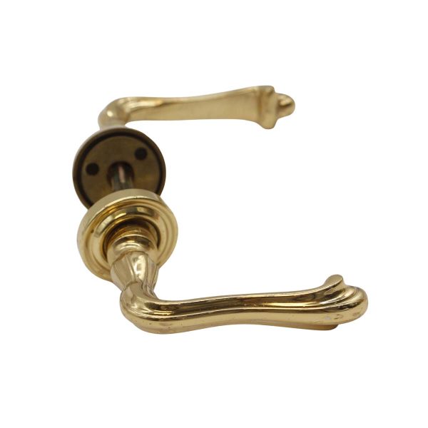 Levers - Vintage Traditional Polished Brass Lever Door Knob Set