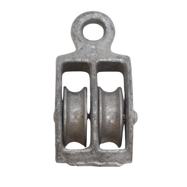 Other Hardware - Vintage 2.75 in. Double Wheel Steel Pulley