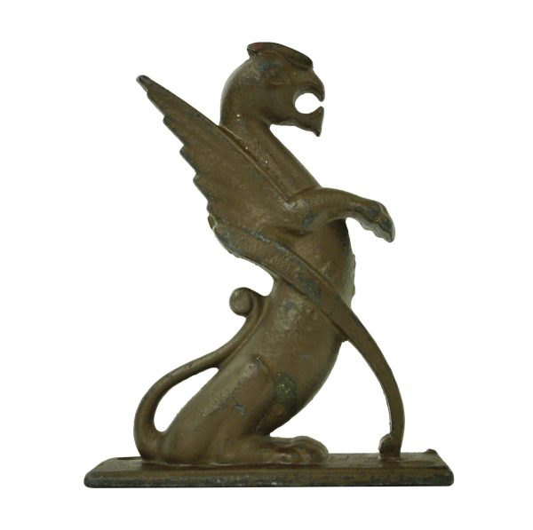 Statues & Sculptures - Reclaimed Cast Iron Gryphon Sculpture