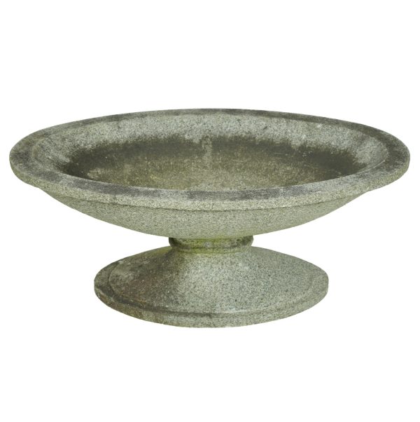 Stone & Terra Cotta - Handmade Granite Oval Urn Outdoor Pedestal Q284776