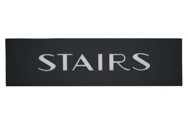 Waldorf Astoria - Waldorf Astoria Black Acrylic Translucent Letter Stairs Sign