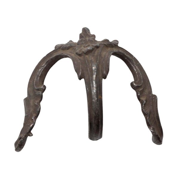Applique - Antique Bronze Floral Claw Furniture Leg