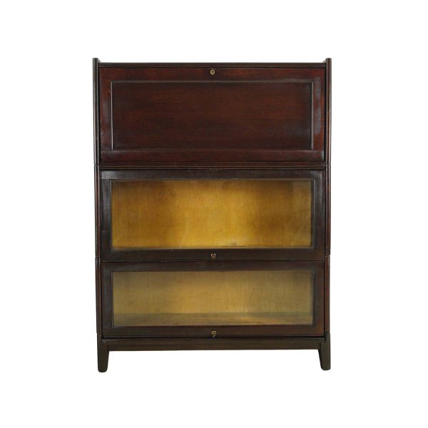Bookcases - Restored Mahogany Barrister Secretary Top Section Bookcase