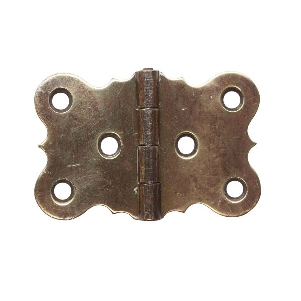 Cabinet & Furniture Hinges - Antique 3 x 2 Brass Butterfly Surface Cabinet Hinge