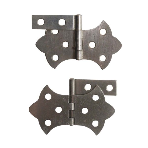 Cabinet & Furniture Hinges - Pair of Stanley Brushed Steel Butterfly Cabinet Hinges