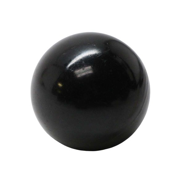 Cabinet & Furniture Knobs - Mid Century 1.5 in. Black Wooden Ball Shape Drawer Cabinet Knob