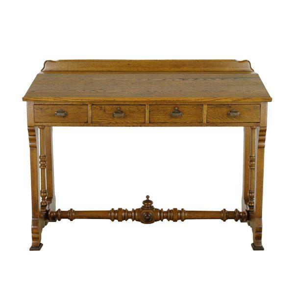 Commercial Furniture - Late 19th Century Chestnut Shipping Clerks Desk with 4 Drawers