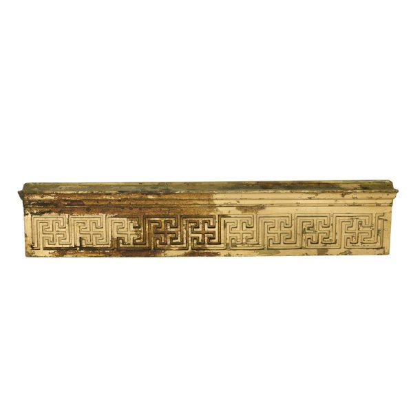 Decorative Metal - Reclaimed 38 in. Brass Greek Key Cornice Molding