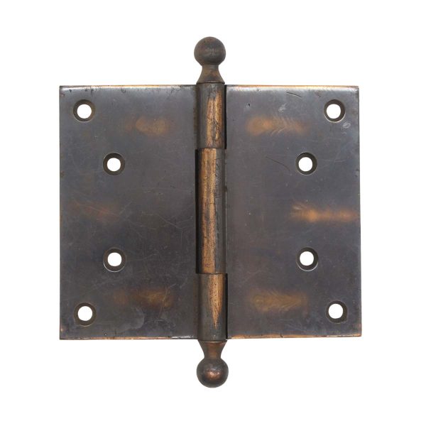 Door Hinges - Vintage 6 x 5 Mixed Finish Bronze Butt Door Hinge