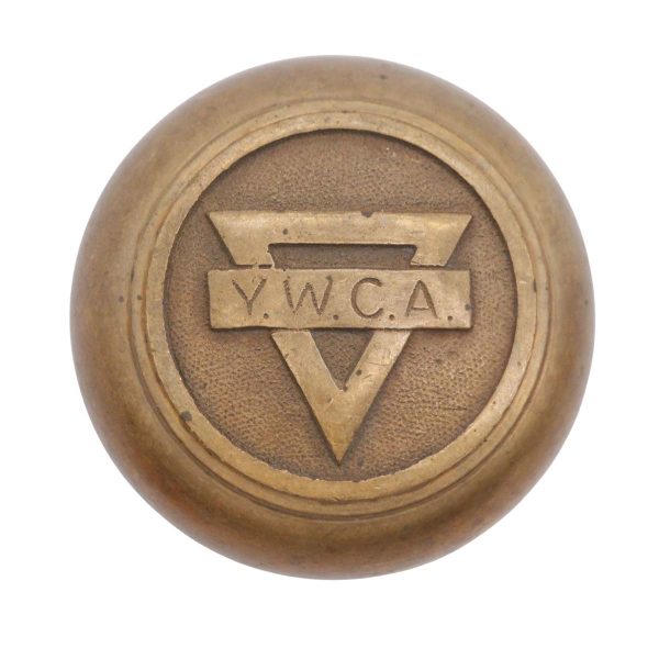 Door Knobs - Antique 1887 Bronze YWCA Collectors Door Knob