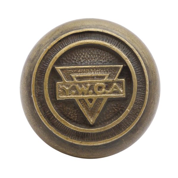 Door Knobs - Rare Antique Concentric Bronze YWCA Collectors Door Knob