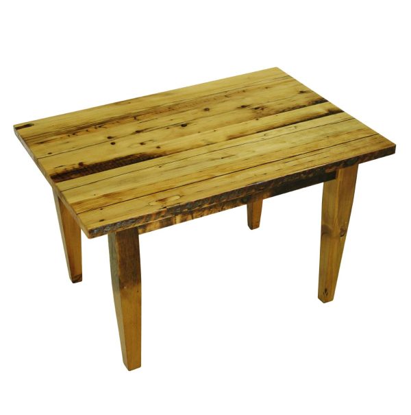 Farm Tables - Handcrafted 4 ft Pine Tapered Leg Dining Farm Table