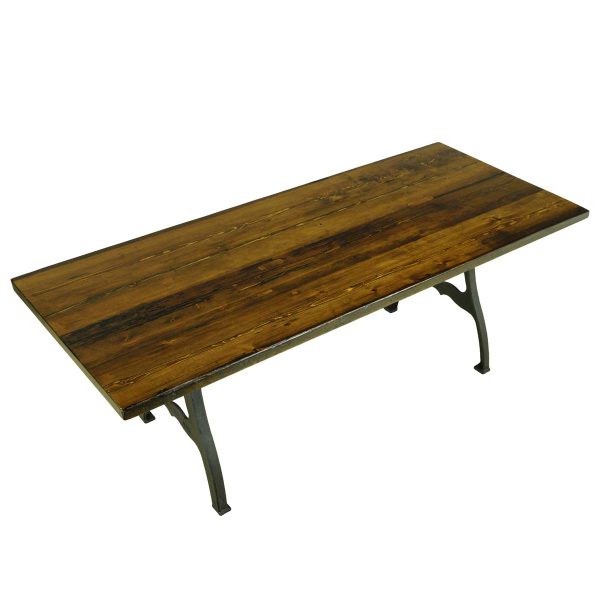 Farm Tables - Handcrafted 7 ft Pine Cast Iron New York Legs Dining Table