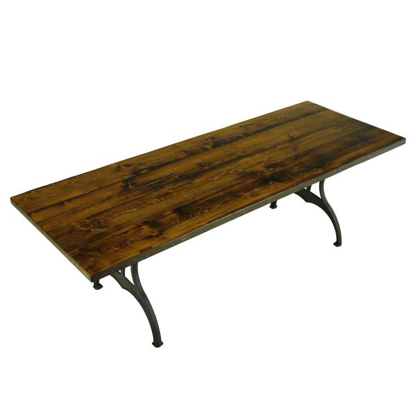 Farm Tables - Handcrafted 8 ft Pine Cast Iron Brooklyn Legs Dining Farm Table