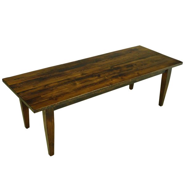 Farm Tables - Handcrafted 8 ft Pine Tapered Leg Dining Table