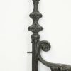 Railings & Posts - Pair of Ornate Figural Cast Iron Railing End Posts