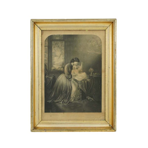 Prints - 1870s Framed Print Titled Only A Little Brook