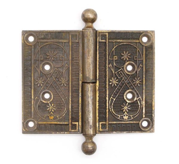 Door Hinges - Antique Bronze Aesthetic 5 x 4 in. Lift Off Butt Door Hinge