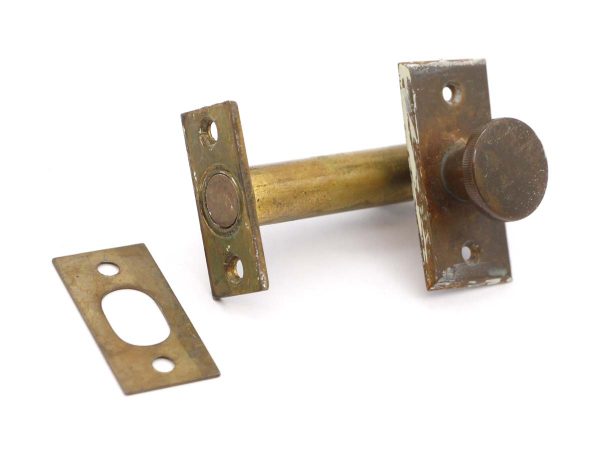 Door Locks - Vintage Brass Privacy Mortise Door Bolt