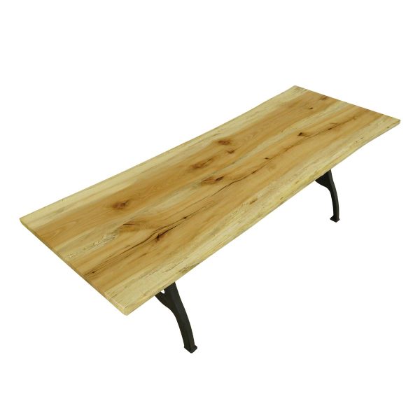 Farm Tables - Handcrafted 8 ft. Sycamore Iron New York Legs Dining Table