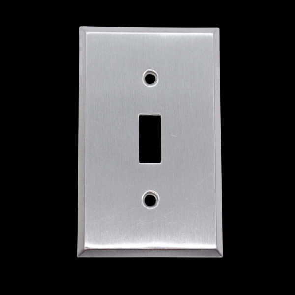 Lighting & Electrical Hardware - New Brushed Steel Brass Toggle Switch Cover Wall Plate