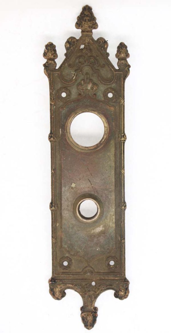 Back Plates - Bronze Gothic 11.375 in. Door Plate