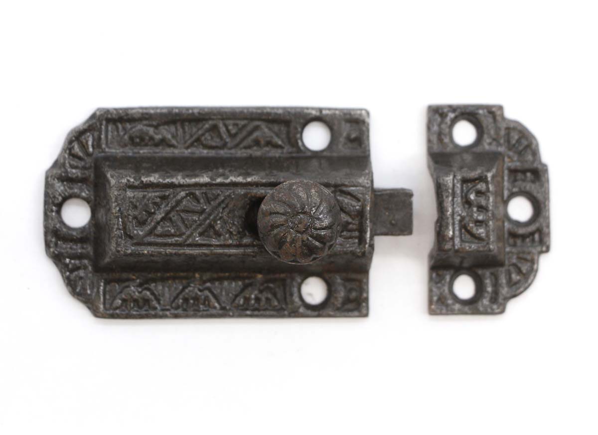 Antique Cast Iron Black Aesthetic Cabinet Latch | Olde Good Things