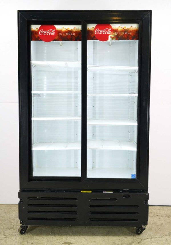Commercial Furniture - Preowned Imbera VRD37 47 in. W 2 Sliding Door Merchandiser Refrigerator