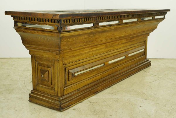 Commercial Furniture - Restored Antique 100 in. Pine Storage Bar Store Counter