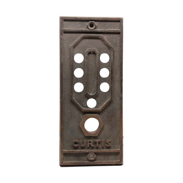 Elevator Hardware - Antique Bronze Curtis Elevator Cover Plate