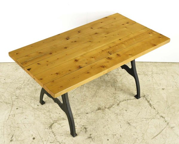 Farm Tables - Handcrafted 5 ft. Cedar and Cast Iron New York Legs Farm Table