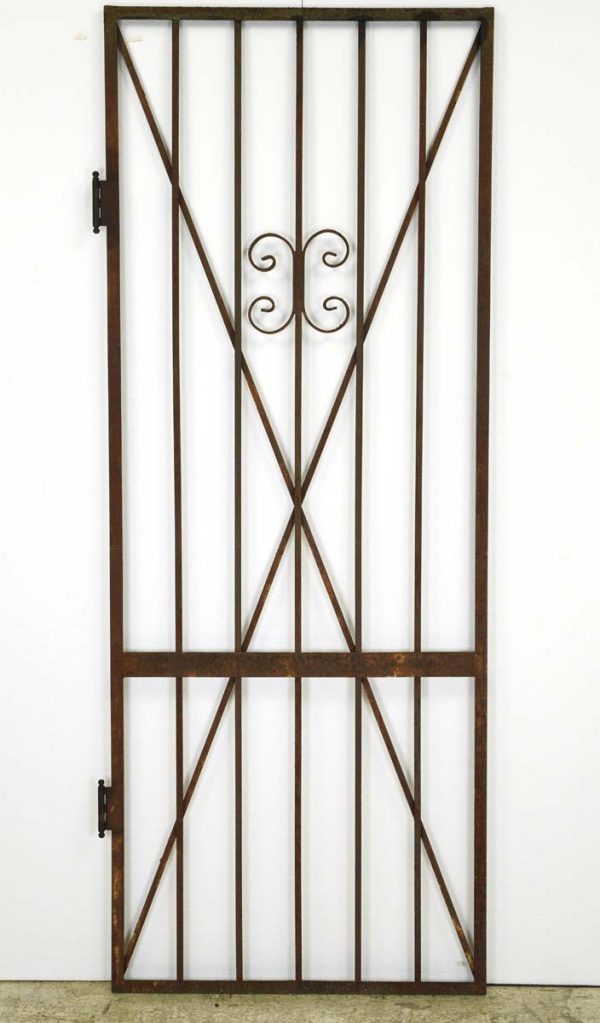 Gates - Antique Victorian Curled Wrought Iron 78 in. Gate