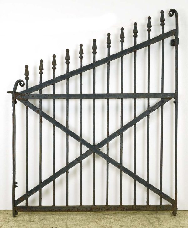 Gates - Reclaimed 41 in. Slanted Wrought Iron Gate