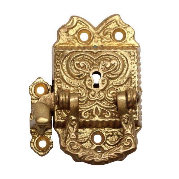 Ice Box Hardware - Gold Gilded Bronze Ornate Ice Box Latch