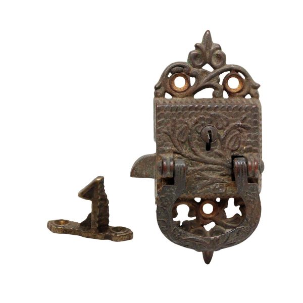 Ice Box Hardware - Victorian Bronze Ice Box Latch