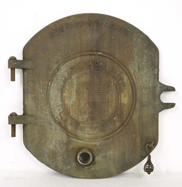 Industrial - 1880s Fitzgibbons Boiler Co. Cast Iron Furnace Door
