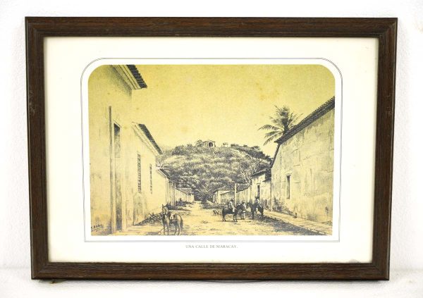 Prints - Custom Wood Frame Print of Una Calle De Maracay