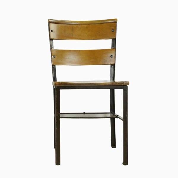 Seating - Refinished NYC St. John the Divine Maple & Steel Frame Chair