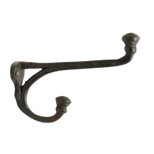 Single Hooks - Black Cast Iron Traditional Wall Hook