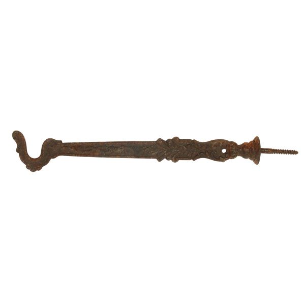 Single Hooks - Single Iron Ornate Plant Screw Hook