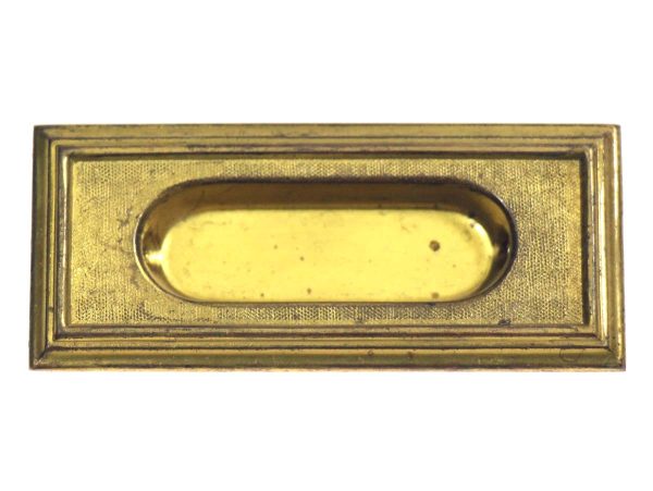 Window Hardware - Vintage Traditional 3.5 in. Brass Recessed Window Sash Lift