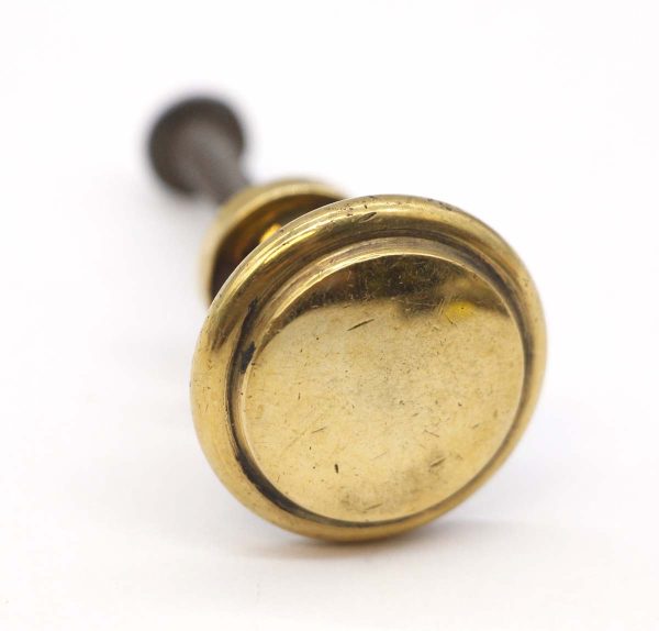 Cabinet & Furniture Knobs - Vintage 1 in. Concentric Polished Brass Cabinet Knob