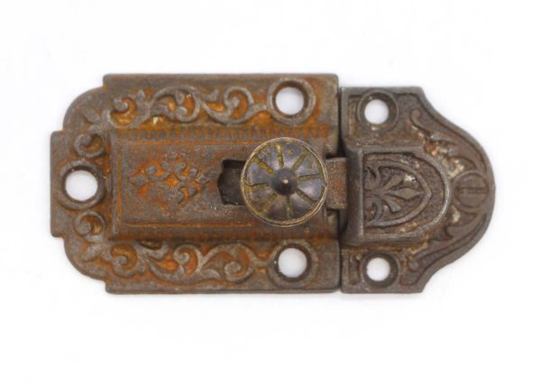 Cabinet & Furniture Latches - Antique 2.125 in. Victorian Cast Iron Cabinet Latch