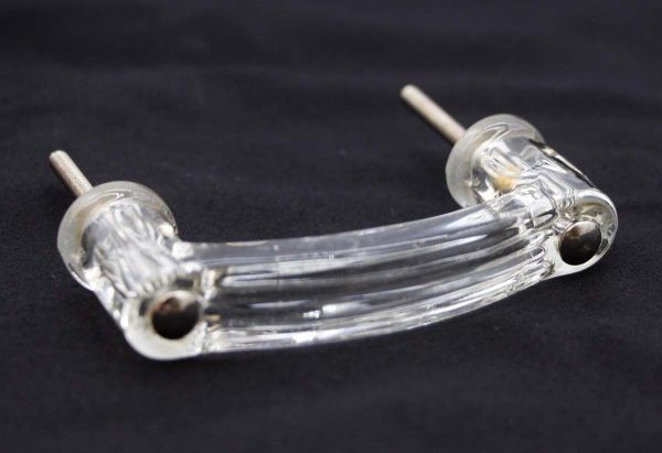 Cabinet & Furniture Pulls - Mid Century 3.75 in. Clear Glass Bridge Cabinet Drawer Pull