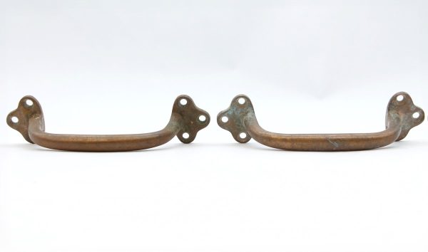 Cabinet & Furniture Pulls - Pair of Vintage 5.5 in. Bronze Yale & Towne Bridge Drawer Cabinet Pulls