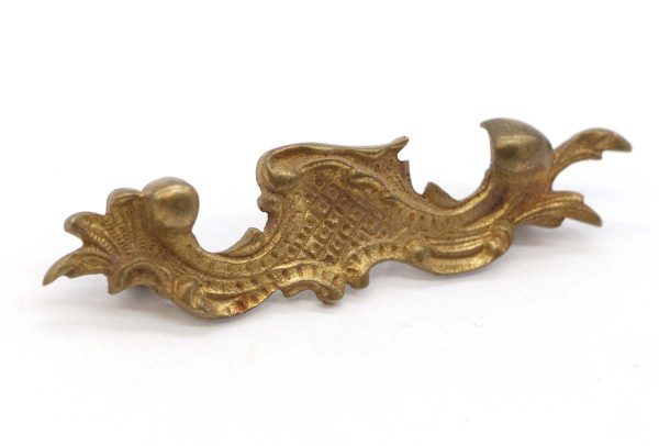 Cabinet & Furniture Pulls - Vintage 3.875 in. French Provincial Brass Drawer Pull