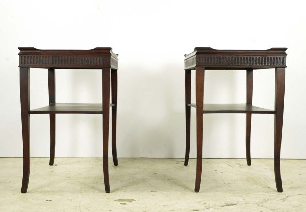 Living Room - Pair of Mid Century Mahogany End Tables