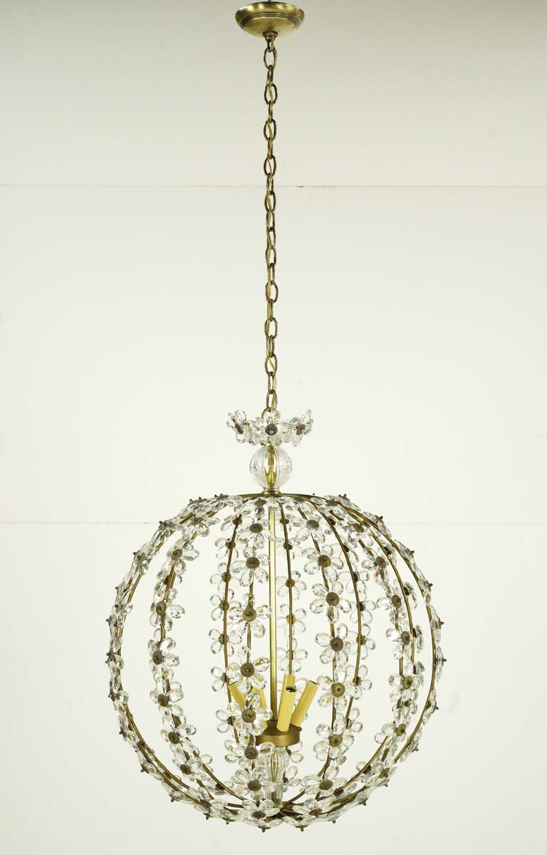 Up Lights - Bagues Style Lilly Glass Ball Pendant Light